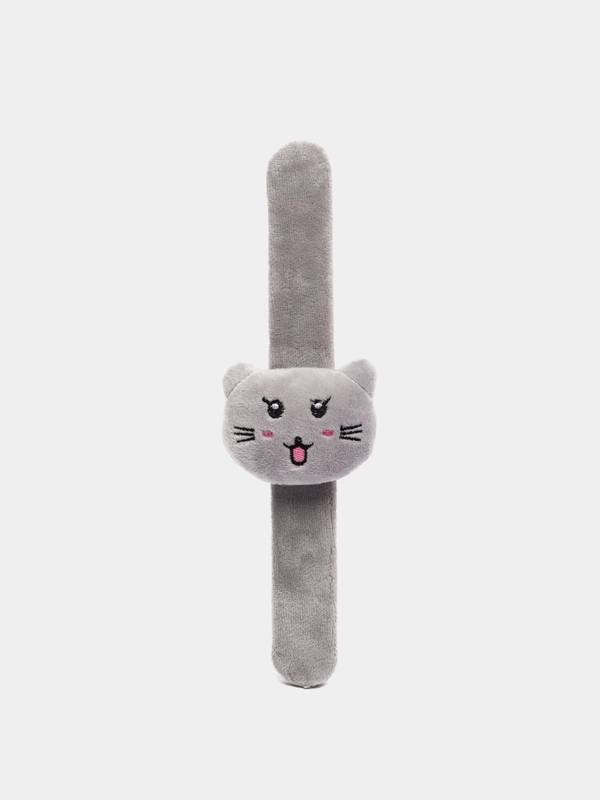 Игольница на браслете "Кошка", 23 х 6,5 х 3 см, цвет серый