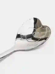 Серебряный ложка сердце из нержавеющей стали