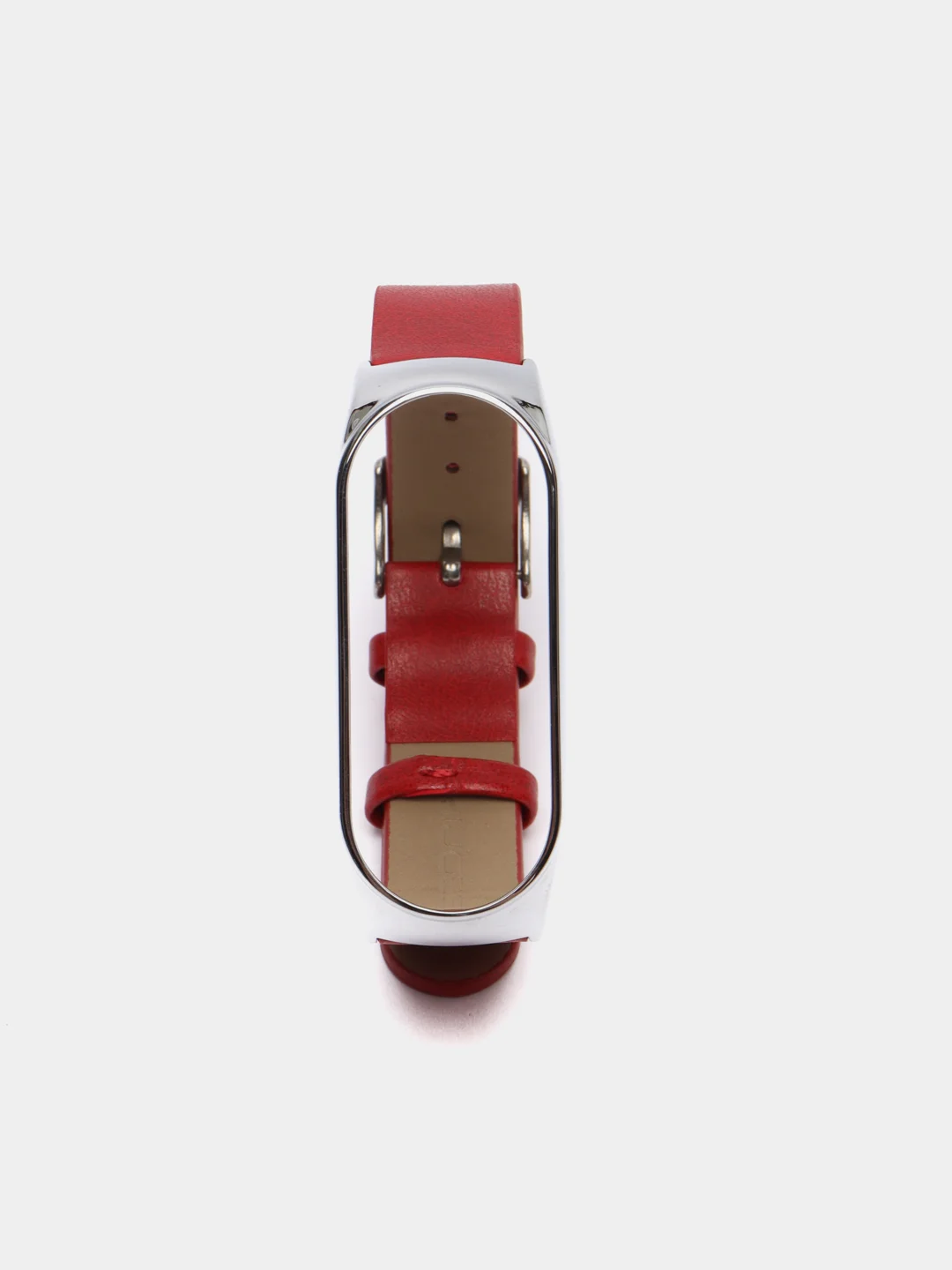 Красный фирменный кожаный ремешок для Xiaomi mi band 3, 4, 5, 6