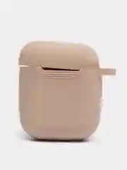 Бежевый чехол для наушников Apple AirPods 1, 2, TWS i9s, i10, i12, i13, i14, i15, i100