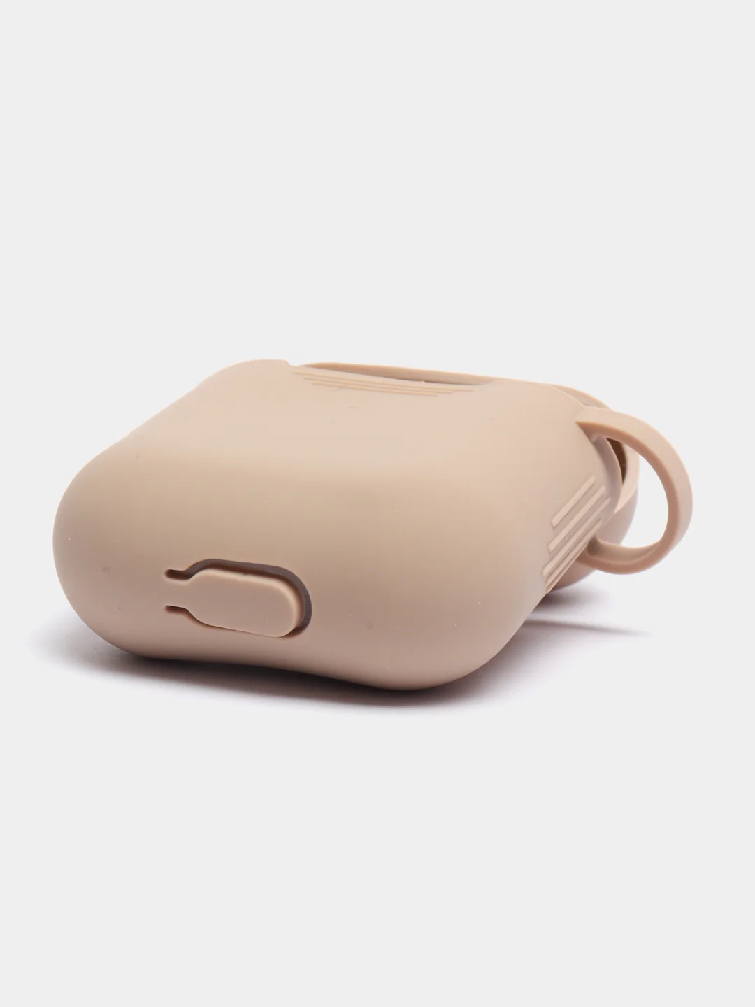 Бежевый чехол для наушников Apple AirPods 1, 2, TWS i9s, i10, i12, i13, i14, i15, i100