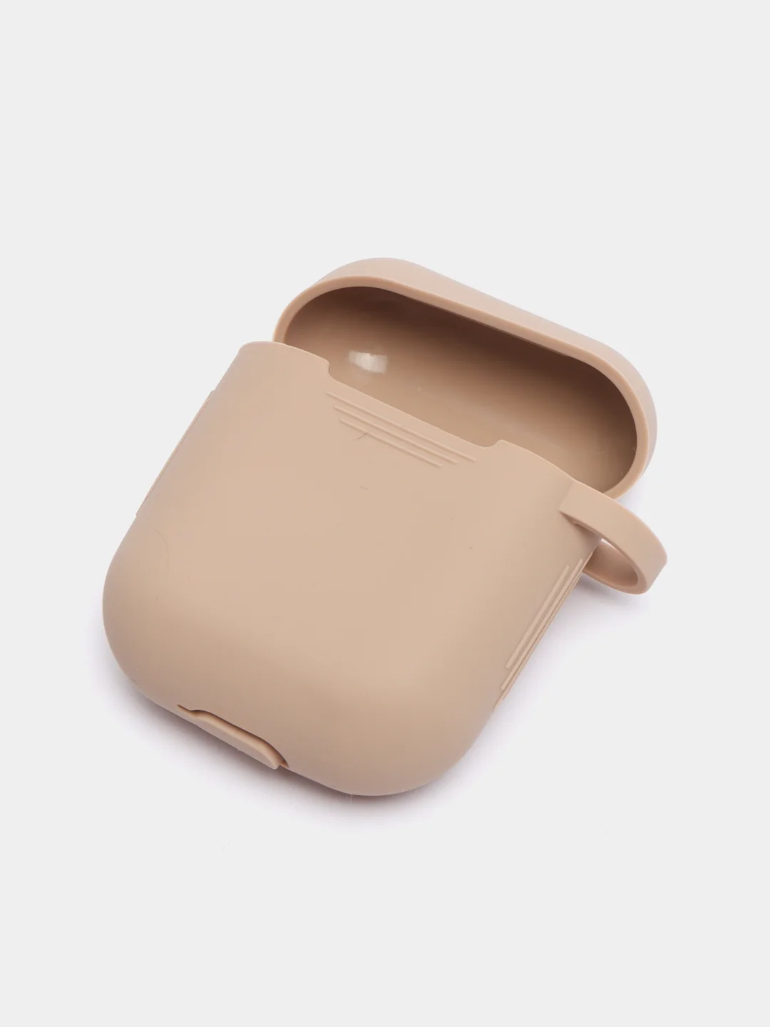 Бежевый чехол для наушников Apple AirPods 1, 2, TWS i9s, i10, i12, i13, i14, i15, i100