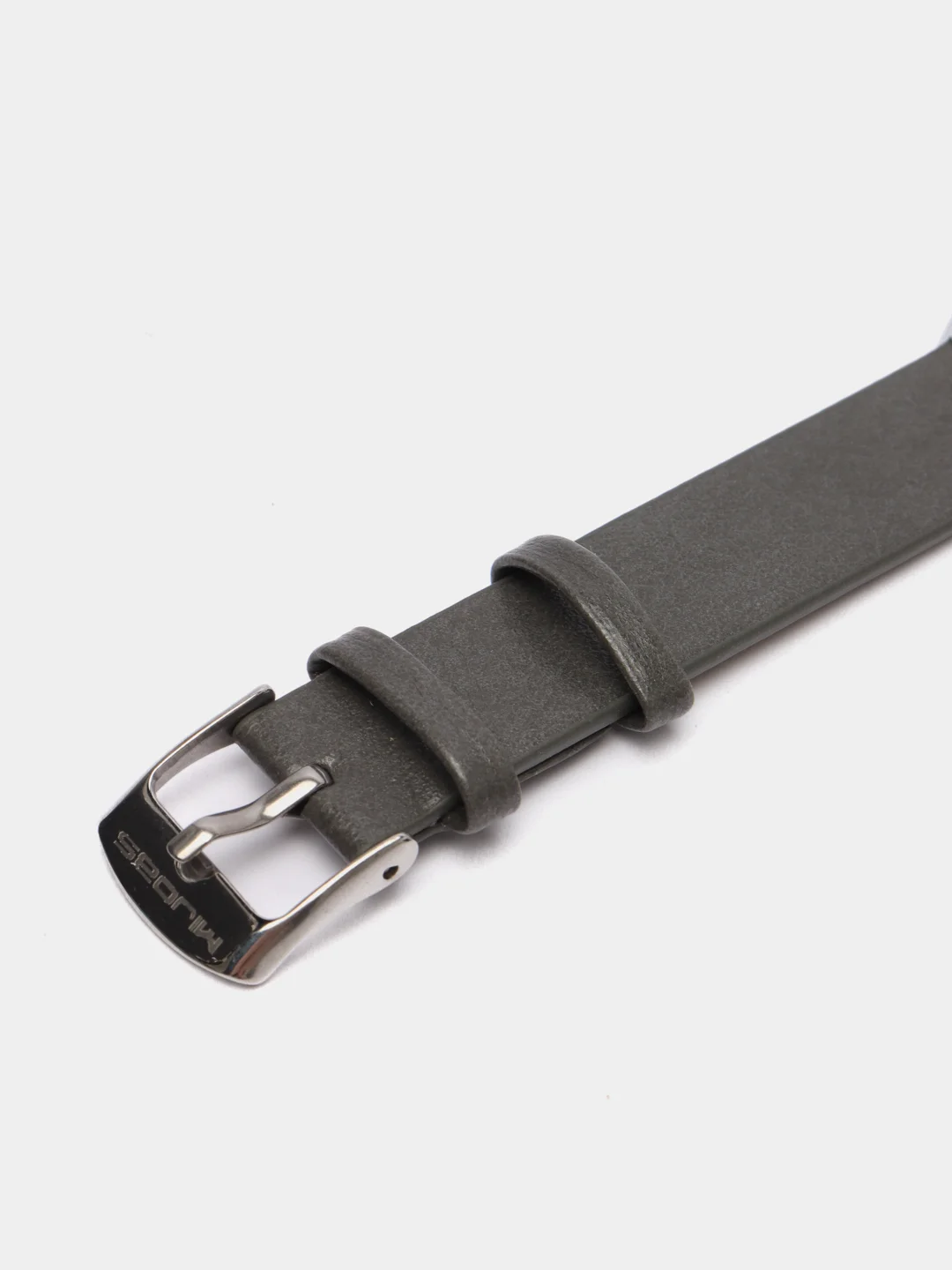 Серый фирменный кожаный ремешок для Xiaomi mi band 3, 4, 5, 6