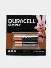 Батарейки Duracell (Дюрасел), AA пальчиковые, AAA мизинчиковые, 4 штуки