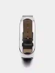 Угольный фирменный кожаный ремешок для Xiaomi mi band 3, 4, 5, 6