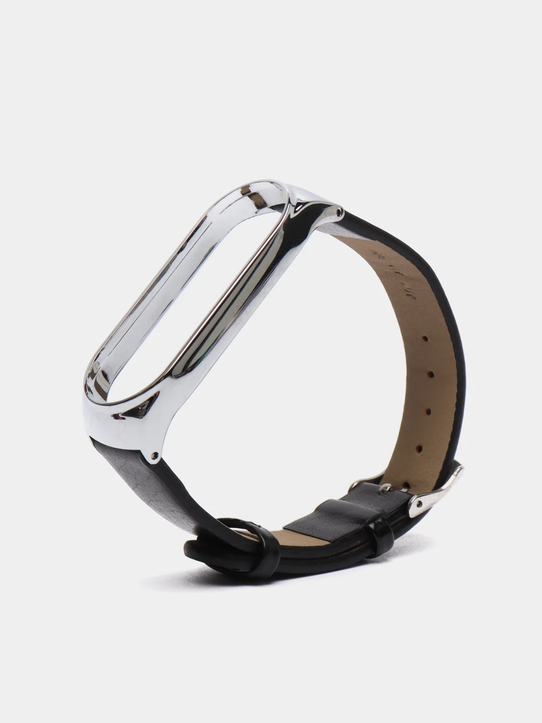 Угольный фирменный кожаный ремешок для Xiaomi mi band 3, 4, 5, 6