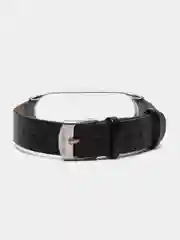 Угольный фирменный кожаный ремешок для Xiaomi mi band 3, 4, 5, 6