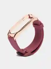 Багровый ремешок для Xiaomi mi band 3, 4, 5, 6, фирменный силиконовый, с металлической капсулой