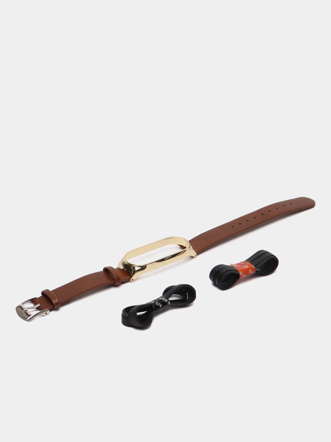 Терракотовый фирменный кожаный ремешок для Xiaomi mi band 3, 4, 5, 6