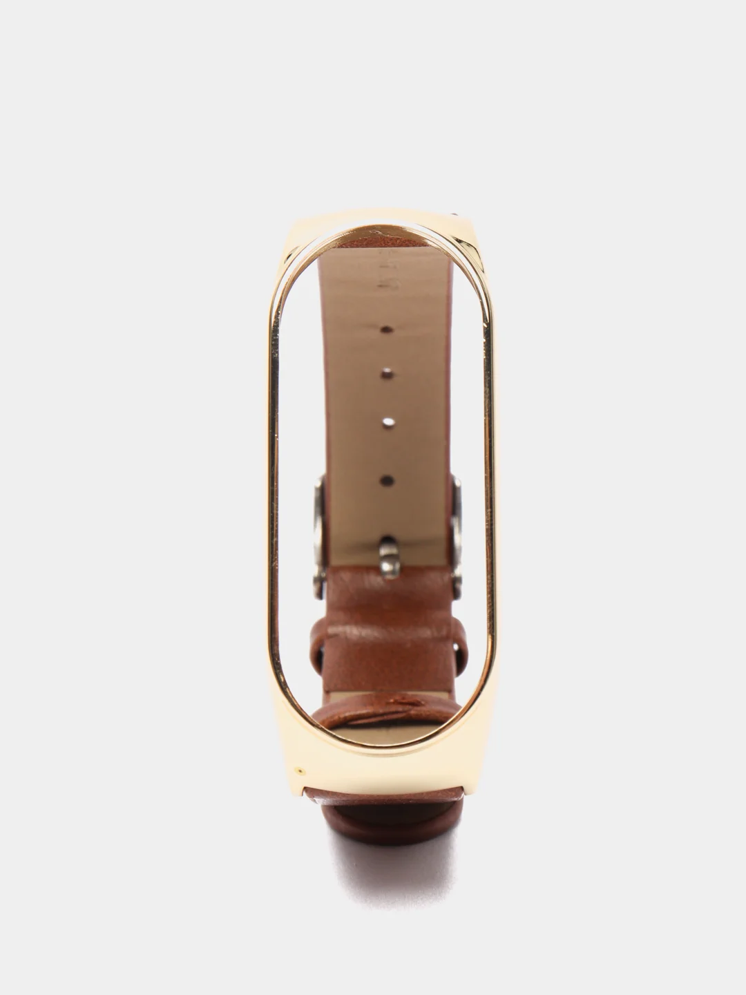 Терракотовый фирменный кожаный ремешок для Xiaomi mi band 3, 4, 5, 6
