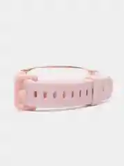 Розовый ремешок для Xiaomi mi band 3, 4, 5, 6, фирменный силиконовый, с металлической капсулой