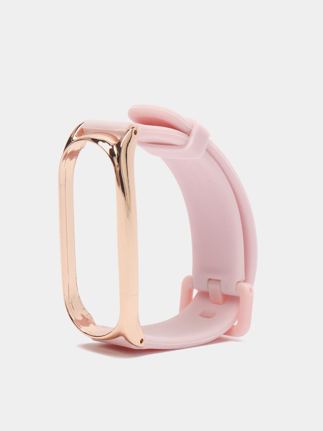Розовый ремешок для Xiaomi mi band 3, 4, 5, 6, фирменный силиконовый, с металлической капсулой