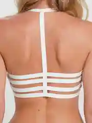 Белый женский короткий топ лиф
