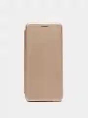 Золотой чехол книжка Samsung Galaxy A12, M12 с функцией подставки Самсунг А12, М12
