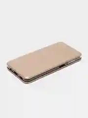 Золотой чехол книжка Samsung Galaxy A12, M12 с функцией подставки Самсунг А12, М12