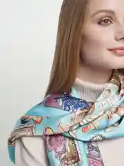 Платок женский с принтом
