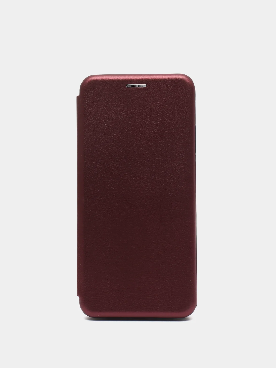 Багровый чехол книжка Xiaomi Redmi Note 9T с функцией подставки
