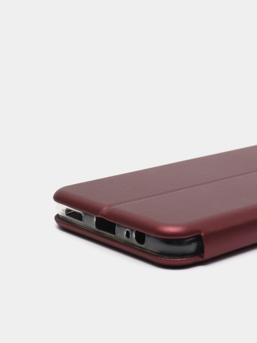 Багровый чехол книжка Xiaomi Redmi Note 9T с функцией подставки