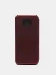 Багровый чехол книжка Xiaomi Redmi Note 9T с функцией подставки
