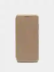 Золотой чехол книжка Xiaomi Redmi Note 9T с функцией подставки
