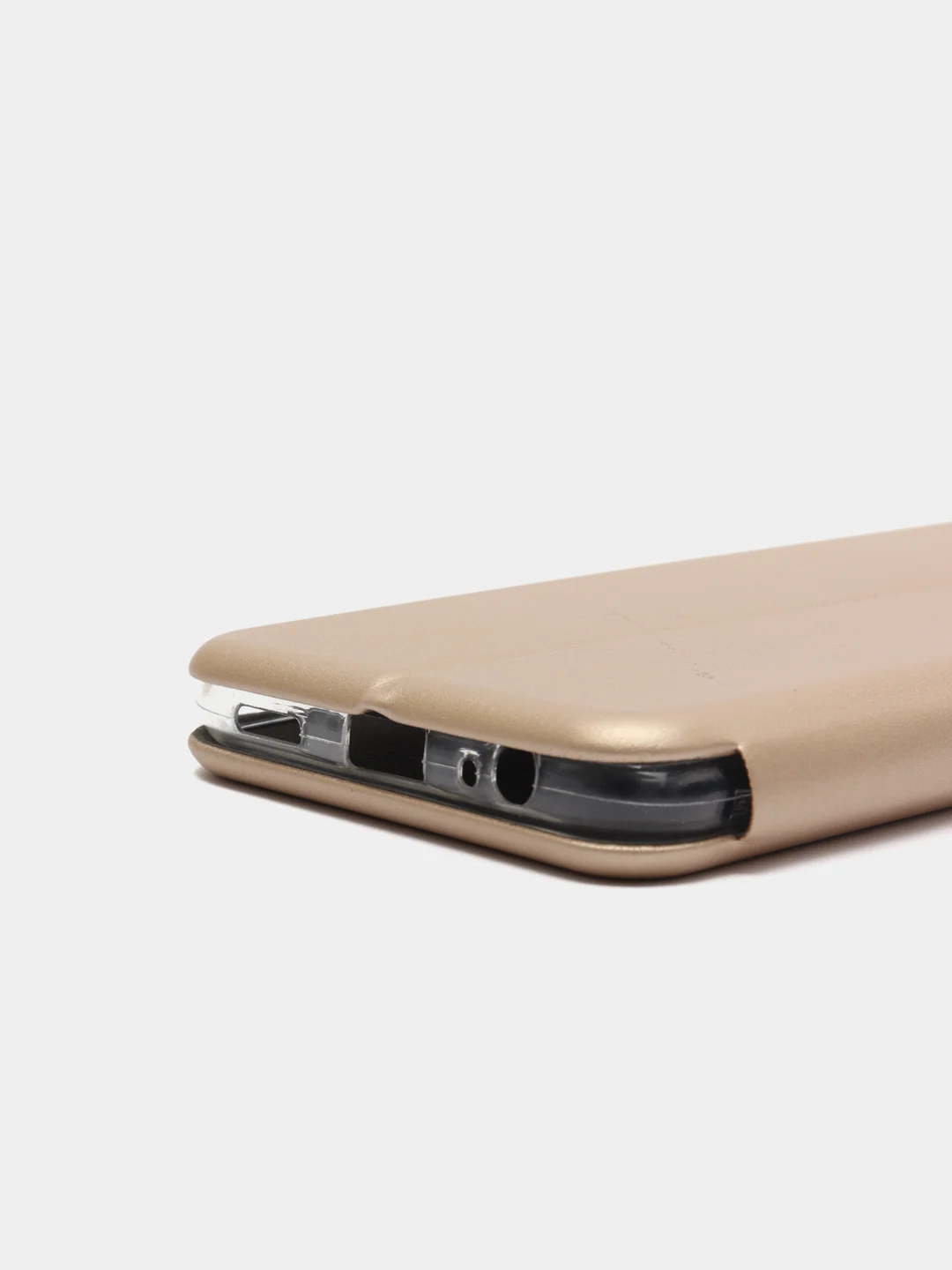 Золотой чехол книжка Xiaomi Redmi Note 9T с функцией подставки