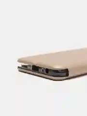Золотой чехол книжка Xiaomi Redmi Note 9T с функцией подставки