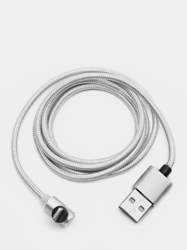 USB кабель магнитный 3 в 1, сменные разъемы MicroUSB,Type-C,Lightning для Android и iPhone
