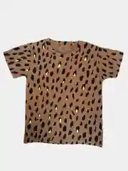 Коричневый футболка для девочки, oversize