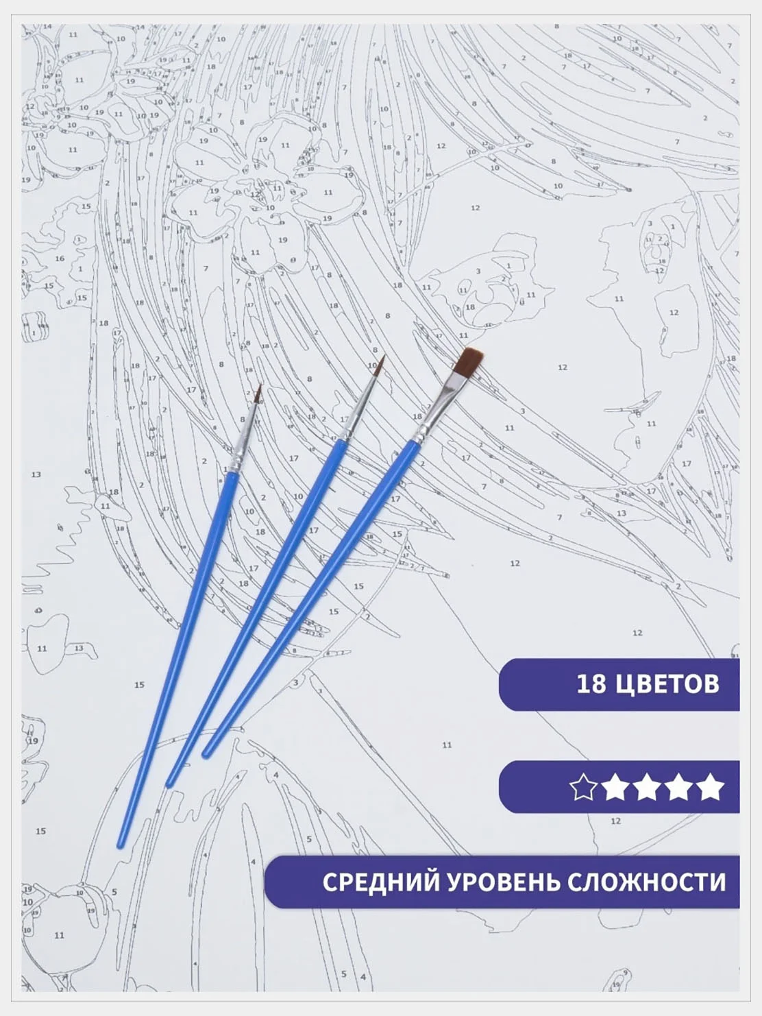 Картина по номерам на холсте "Нежная Сакура", с подрамником, 50 x 40, с набором