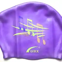 Фиолетовый шапочка для плавания Quick, для длинных волос
