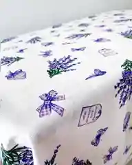 Лавандовый скатерть 100% хлопок / рогожка / на стол / сервировка стола / прямоугольная 120*150