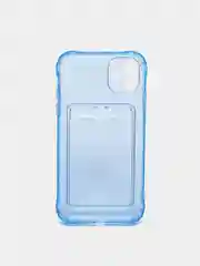 Светло-синий чехол карточница iPhone 11, 12, 12 Pro, 12 Pro Max, 13 Pro, 13 Pro Max, 13 Mini, Honor X8