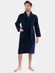Индиго халат мужской, махровый, хлопок