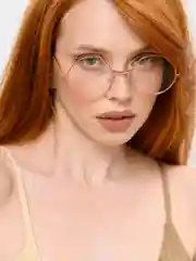 Розовый имиджевые круглые, прозрачные очки MIRSEE, без диоптрий