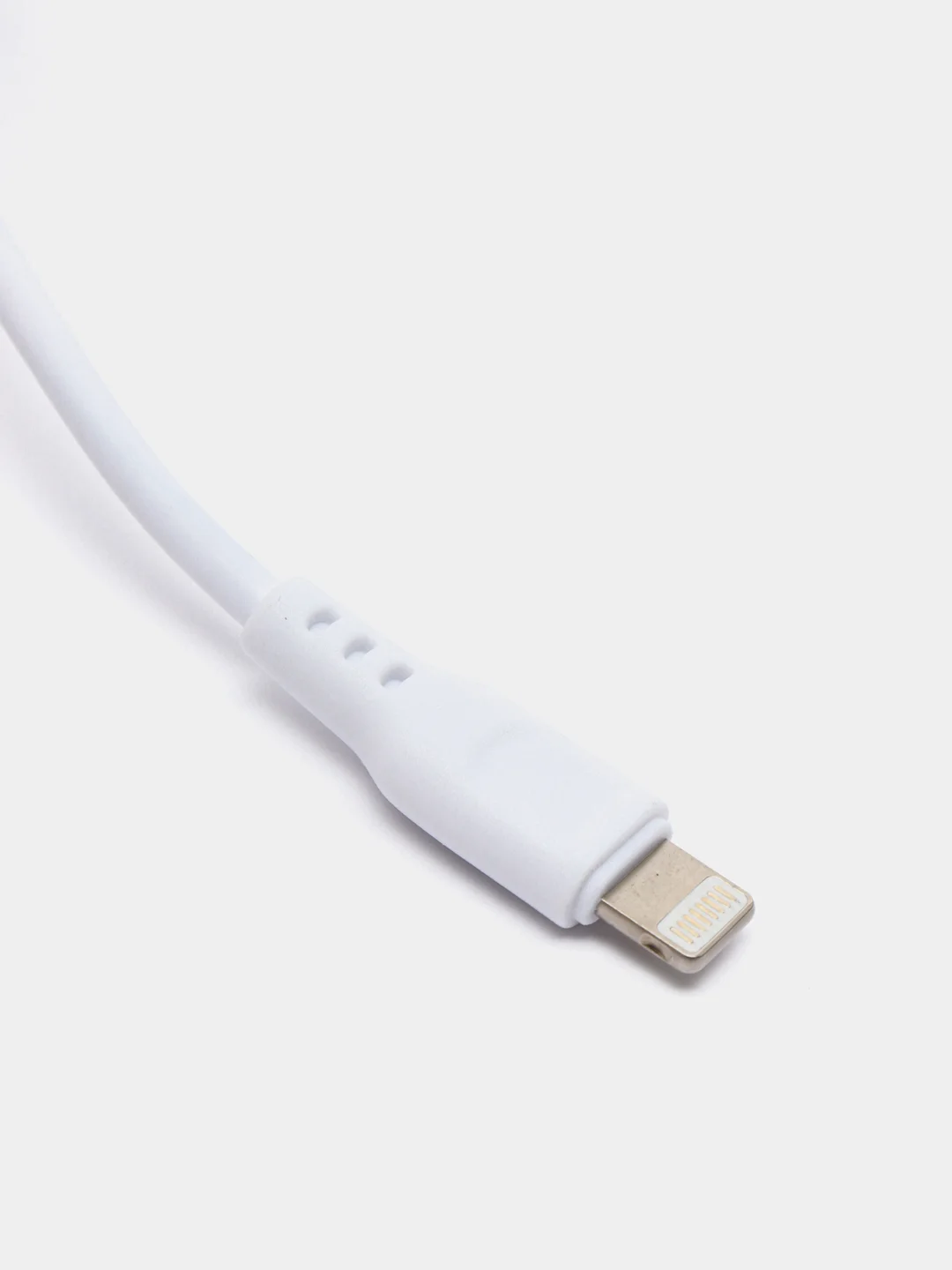 Белый кабель для зарядки DENMEN Lightning