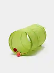 Зеленый игровой тоннель, с игрушками, для кошки