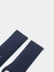 Темно-синий силиконовый ремешок для Xiaomi Amazfit Bip / Huawei / Samsung, 20 мм / 22 мм, с кнопкой