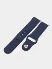 Темно-синий силиконовый ремешок для Xiaomi Amazfit Bip / Huawei / Samsung, 20 мм / 22 мм, с кнопкой