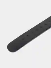 Черный ремешок для Xiaomi Mi band 3, 4, 5, 6 кожаный фитнес браслет
