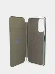 Тёмно-зелёный чехол книжка Xiaomi Redmi Note 11 4G, Redmi Note 11S на магните с функцией подставки
