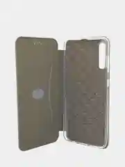 Серебряный чехол книжка Samsung Galaxy A50, A30S, A50S (Самсунг А50, А30С, А50С)