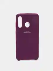 Пурпурный чехол силиконовый Silicone Cover Case для Samsung Galaxy A20S, A60, M40