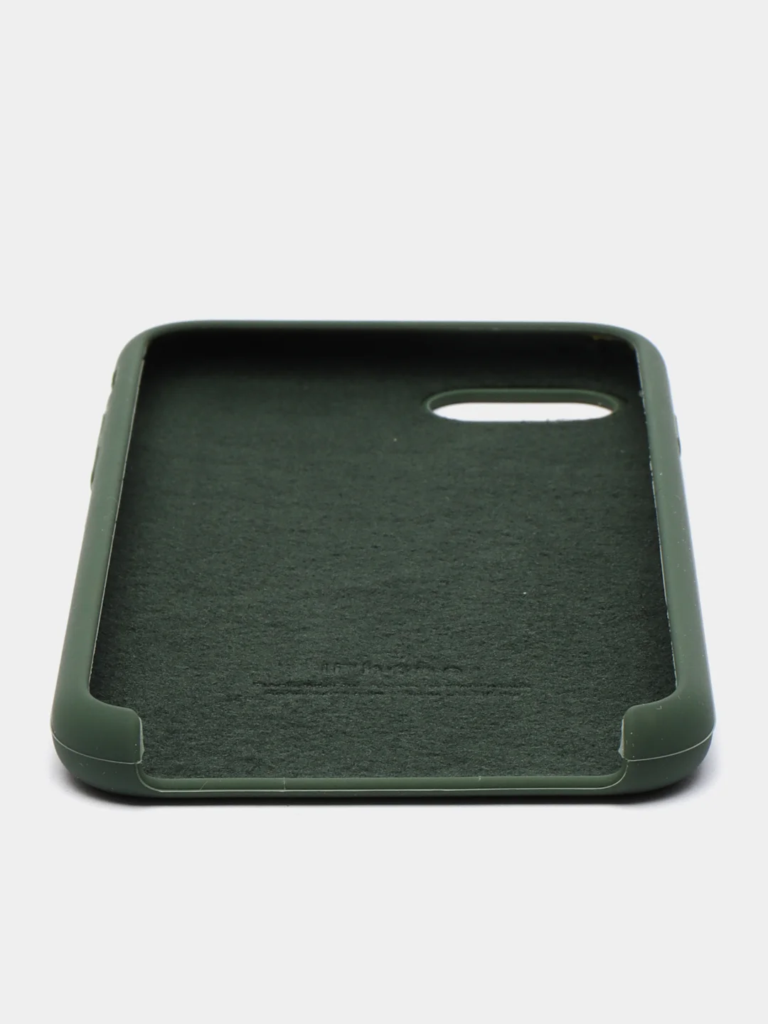 Лесной зеленый чехол Silicone Case для iPhone 7, 8, SE 2020, с открытым низом