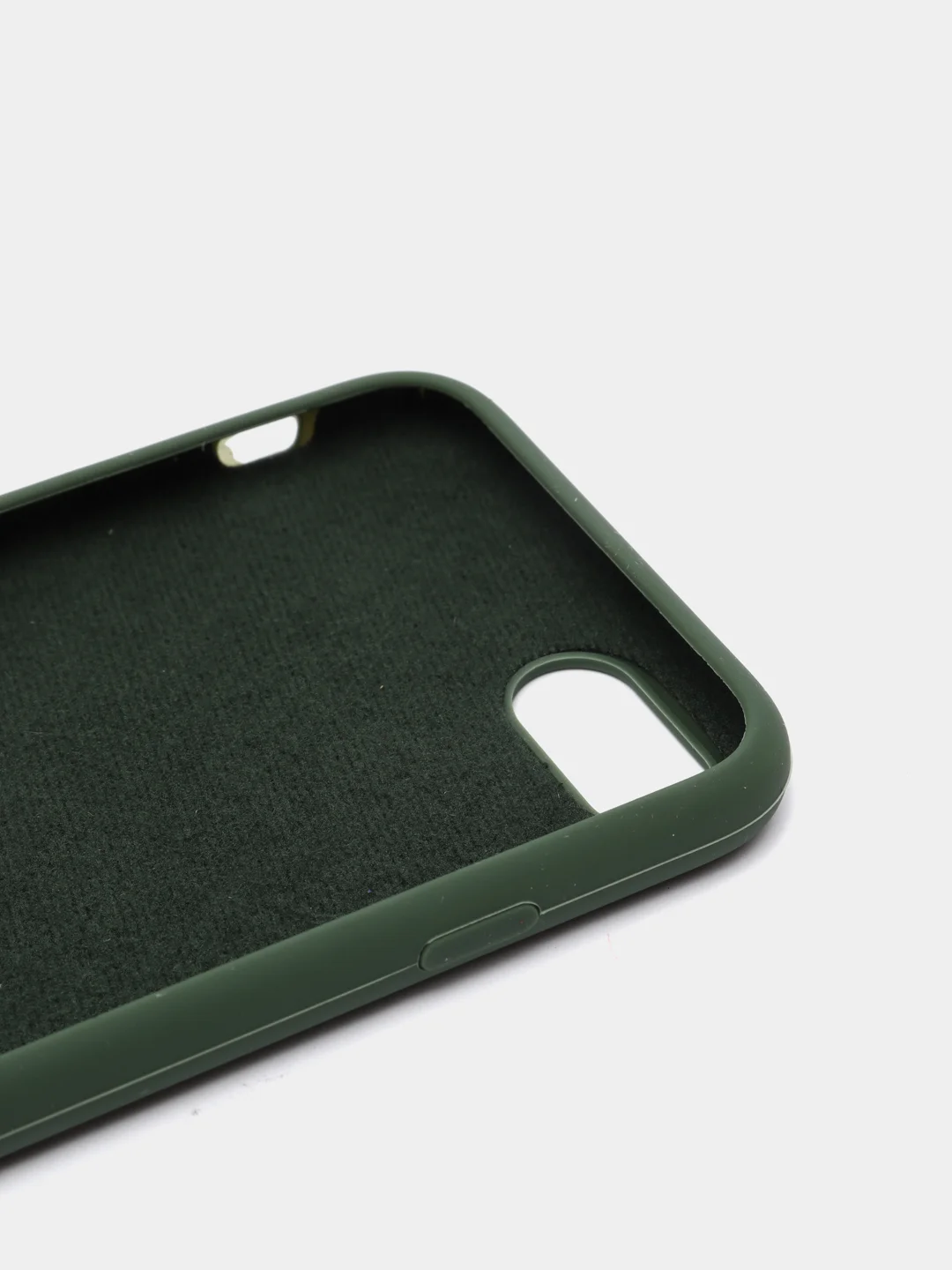 Лесной зеленый чехол Silicone Case для iPhone 7, 8, SE 2020, с открытым низом