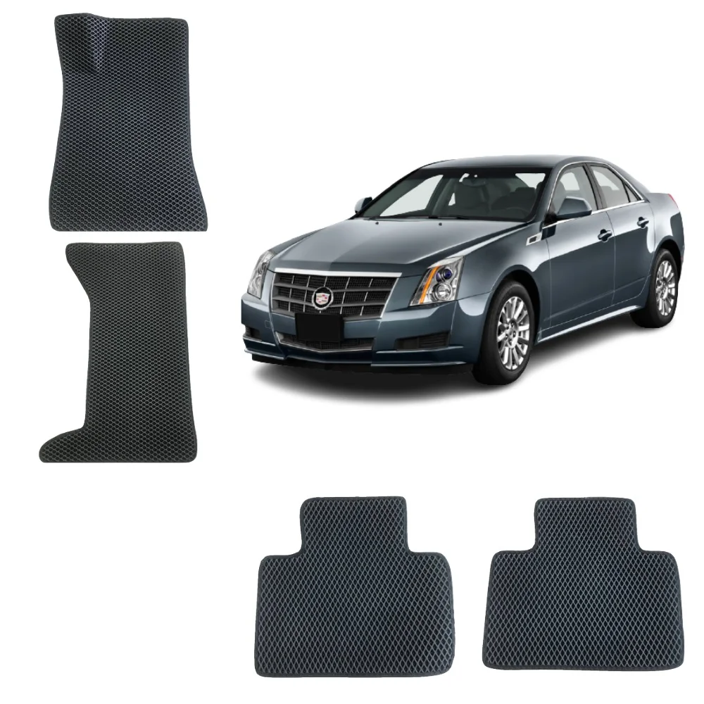 Черный 3-d Автомобильные EVA коврики для CADILLAC STS, 1 поколение