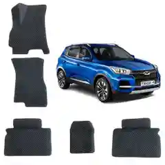 Черный 3-d Автомобильные EVA коврики для CHERY TIGO 4 / 4 Pro