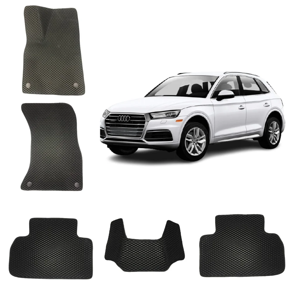 Черный 3-d Автомобильные Eva коврики в салон для Audi Q5 FY /Ауди Ку 5 (2 поколение)