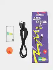 Белый дата-кабель для смартфона More choice K22, lightning, Micro-USB, Type-C 2.4 A, 1 м