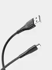 Белый дата-кабель для смартфона More choice K22, lightning, Micro-USB, Type-C 2.4 A, 1 м