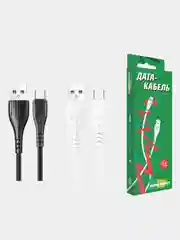 Белый дата-кабель для смартфона More choice K22, lightning, Micro-USB, Type-C 2.4 A, 1 м